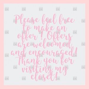 Offers encouraged and welcomed